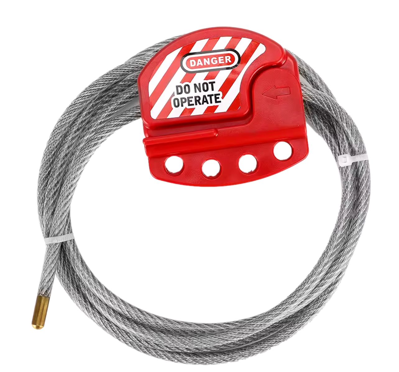 NA Adjustable Stainless Steel Cable Lockout Maintenance Equipment Safety Lock Device L11