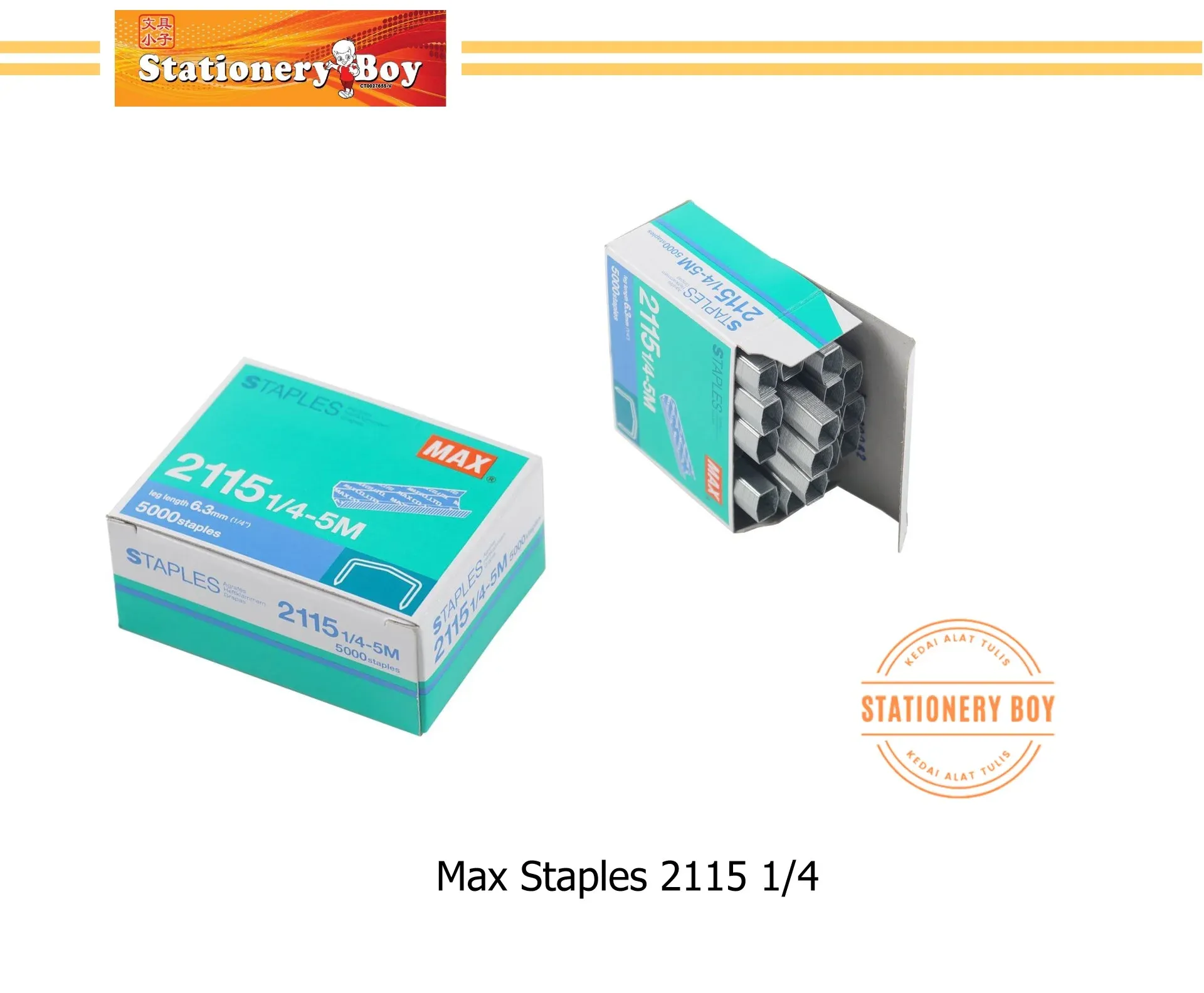 MAX 2115 1/4 Staples / Dawai Kokot