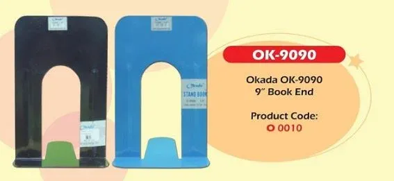Okada Metal Book End 9" /Okada /Metal Book End /Book End /9" Book End /Okada Metal Book End 9"