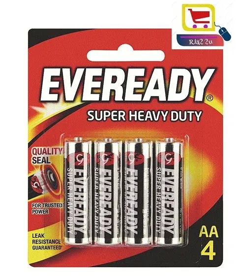 Eveready Super Heavy Duty Battery AA / Eveready AA Pack of 4