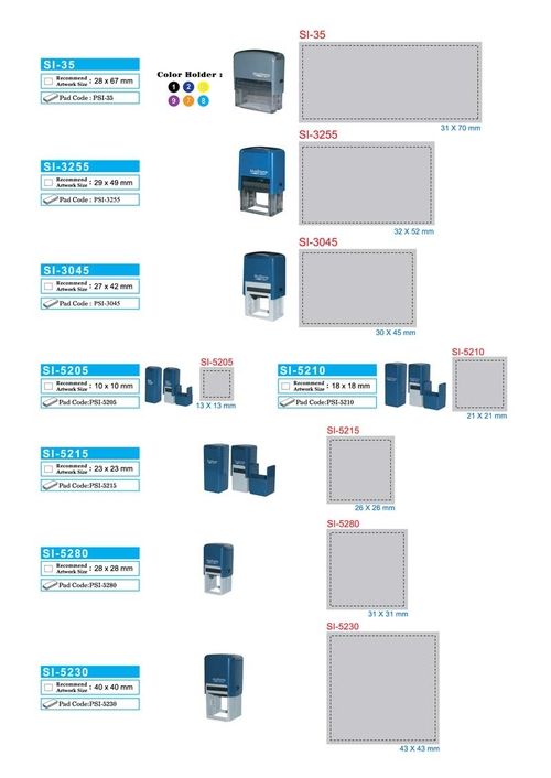 MAXSTAMP Self-Inking Stamp SI-3255 (SIZE: 29 X 49MM )