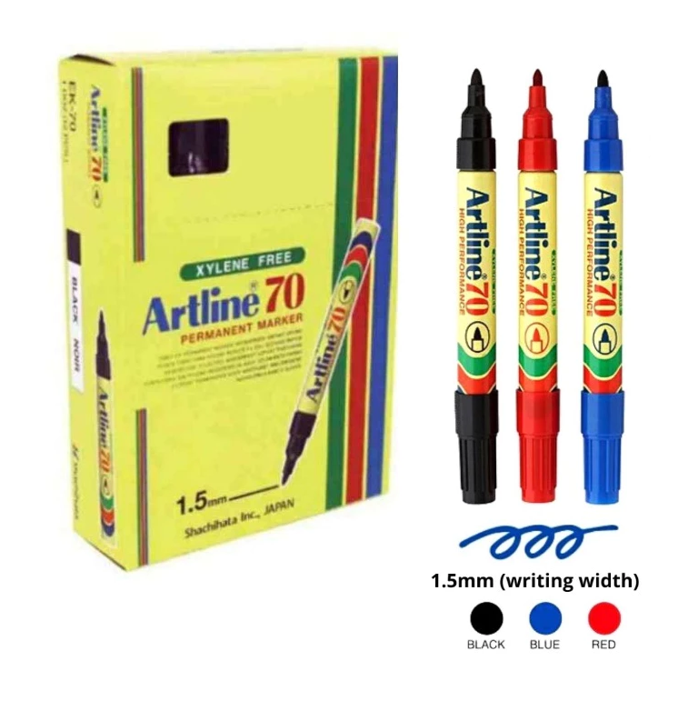 Artline Permanent Marker EK-70 (12pcs/Box)