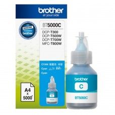 Brother BT-5000C Original Cyan Refill Ink Tank Bottle - 5,000 pages Compatible Model HL-T4000DW, DCP-T300, T310, T500W, T510W, T700W, T710W, T810W, MFC-T800W , T910D, T4500DW