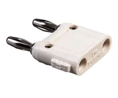 Fluke PJKPL MDP-S-9 Double Banana Plug With Shorting Bar, White