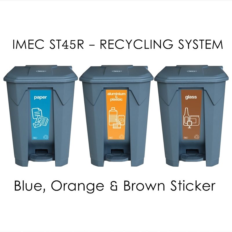 IMEC Recycle Bin (Step Bin / Flap Bin) 45 Liter