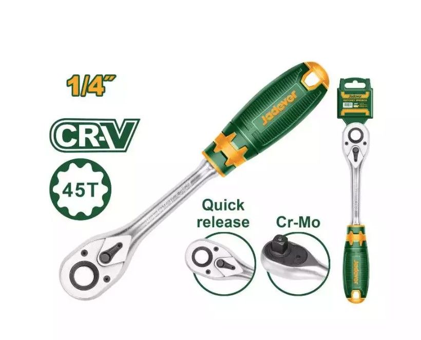 JADEVER 1/4" RATCHET WRENCH JDRW1214