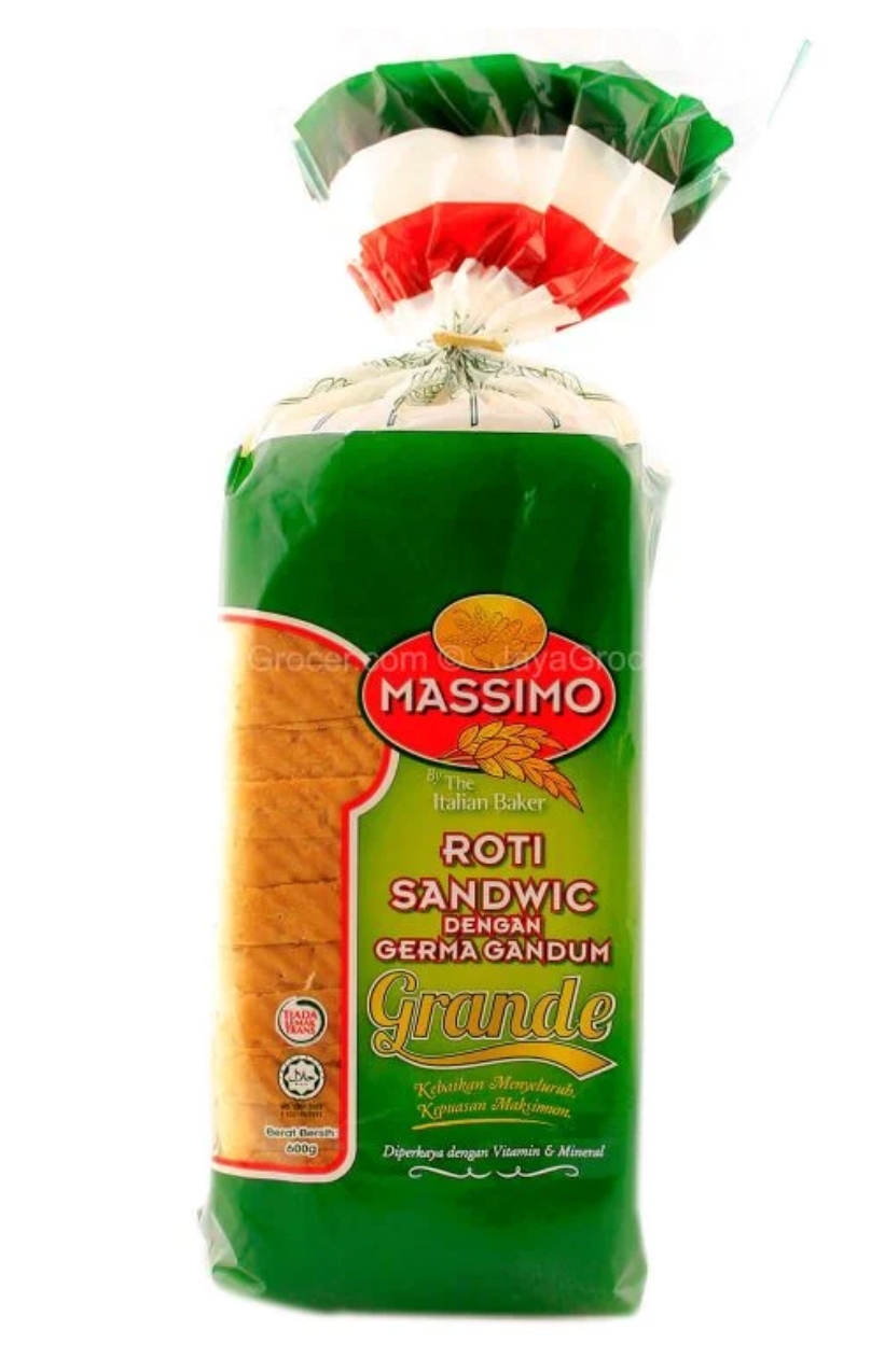 Massimo Sandwich Wheat Germ  Loaf 600gm