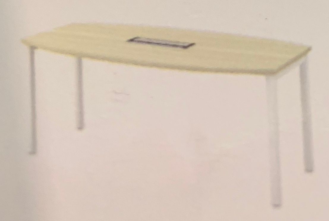 6鈥�SWISS BOAT-SHAPE CONFERENCE TABLE