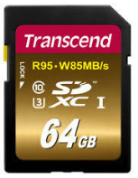 TRANSCEND SD 300S 95MB/40MB 64GB
