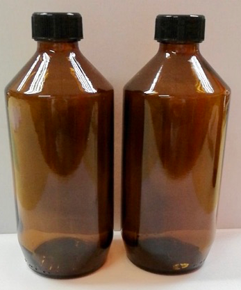 KL181 Sampling Glass Bottle With Cap & Stopper 500ml