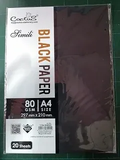 Colour paper - Dark ( 20 sheets)