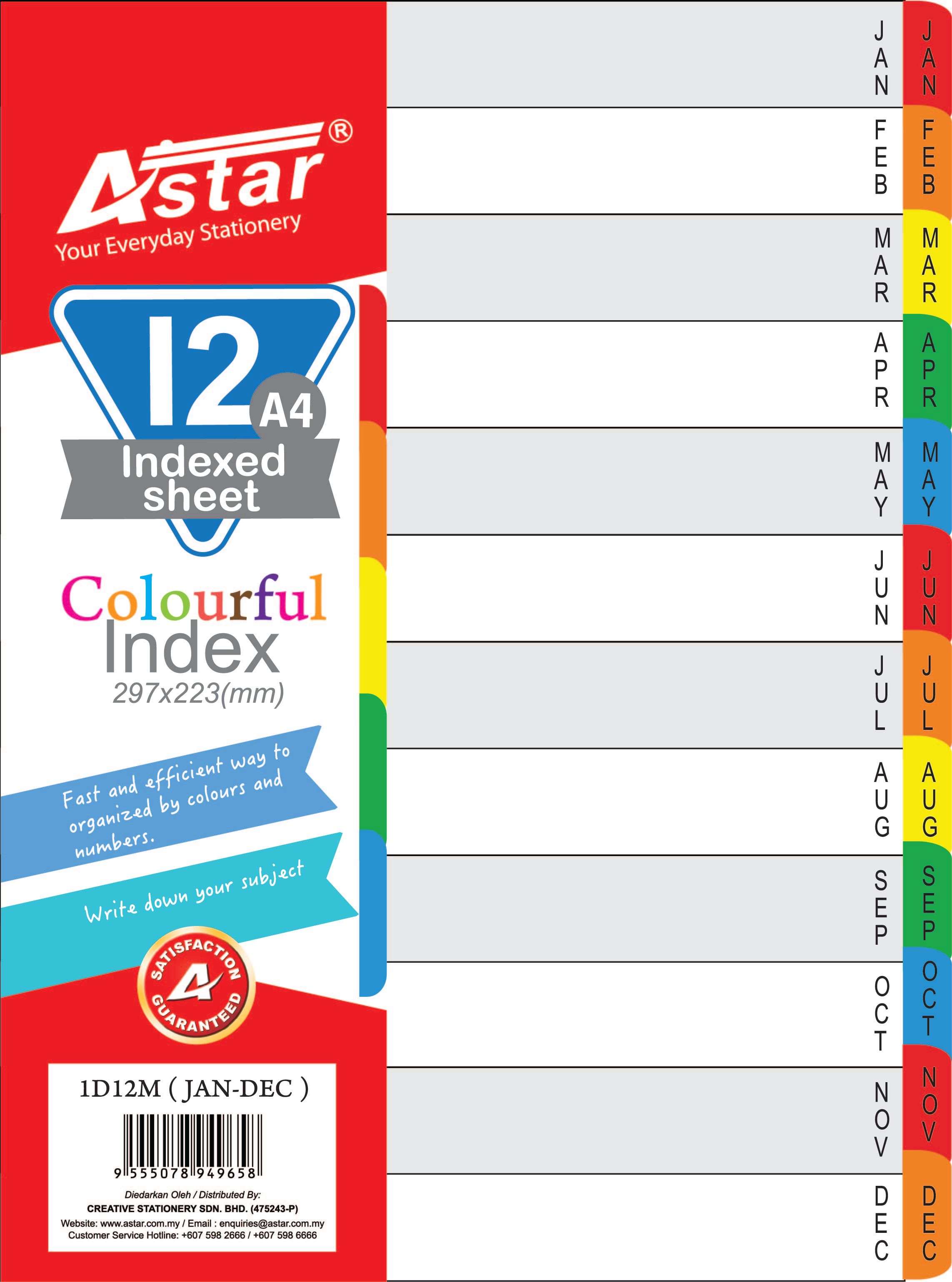 ID12M ASTAR INDEX DIVIDER