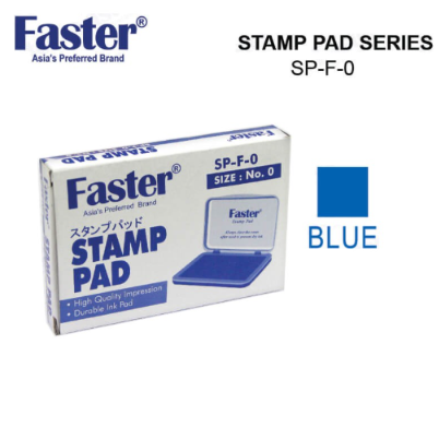 Faster Stampad No.0 (56mm x 90mm) Faster No.0 Blue SPD-F-R-KK