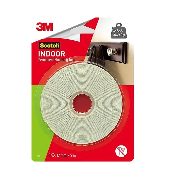 3M Scotch Permanent Mounting Tape 110-5M 0.47'' 12mmx5m
