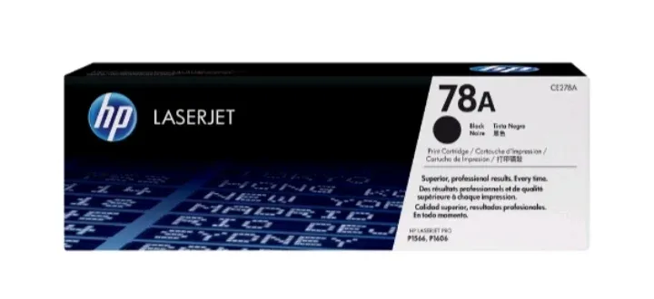 HP 78A Black Original LaserJet Toner Cartridge (CE278A)