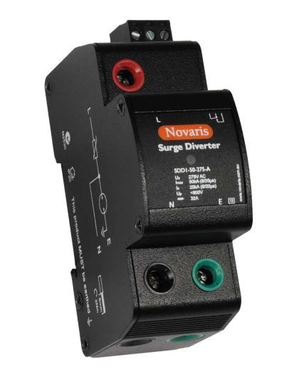 Surge Diverter, 1 Phase, 50kA, 275VAC, All Mode, Alarm contact SDD1-50-275-A