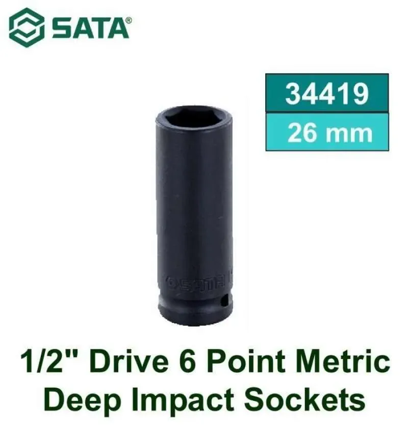 Sata 1/2”DR. IMPACT DEEP SOCKETS 26MM