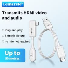 Lemorele P10 HDMI Type-C Wireless Transmitter Receiver 1080P 60Hz