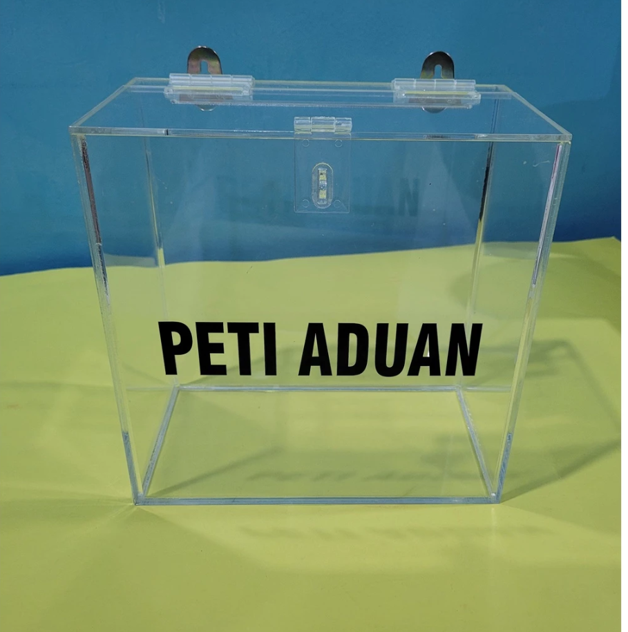 ok PETI ADUAN / SUGGESTION BOX / FEEDBACK BOX WITH WALL MOUNT HANGER