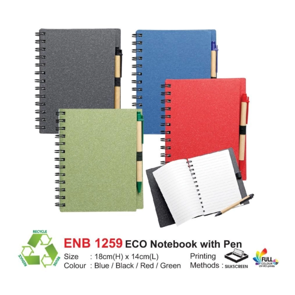 OEM Eco Notebook with Pen Custom Logo