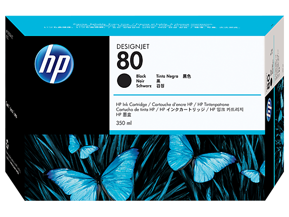 Genuine Malaysia HP Warranty - HP 80 Black 350ml Ink Cartridge