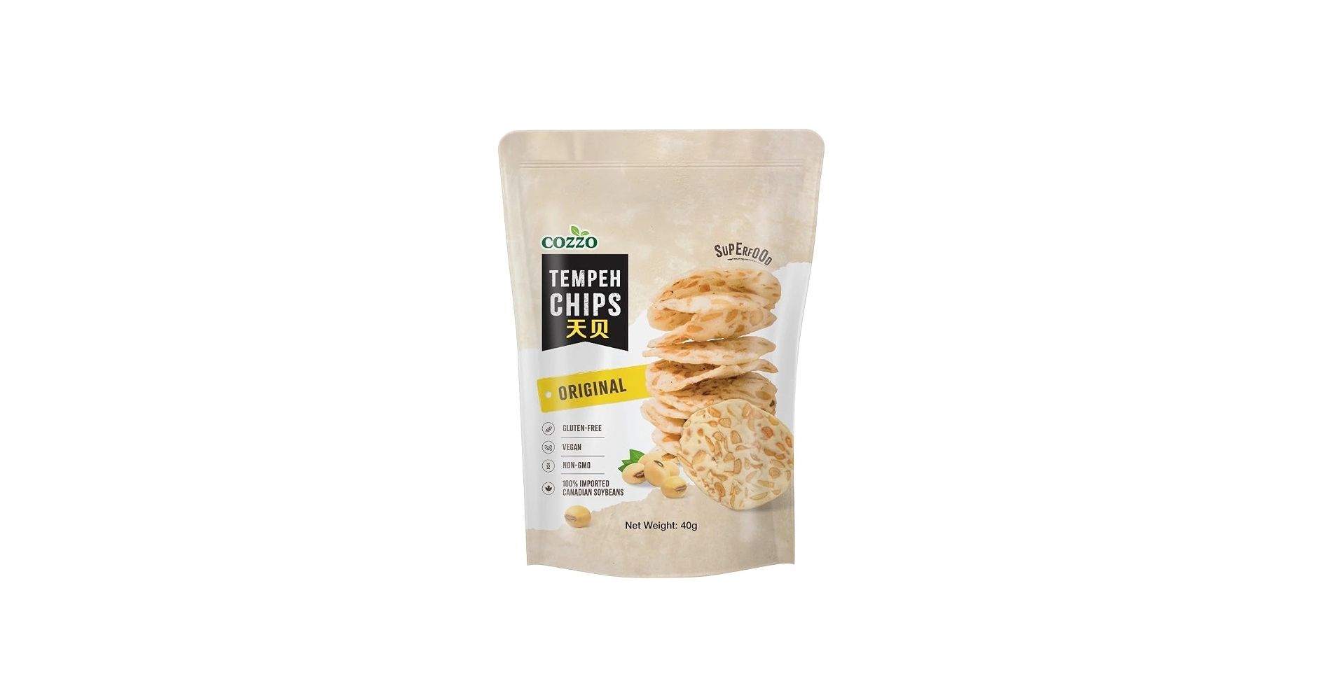 Cozzo Tempeh Chips Original 40g x 12