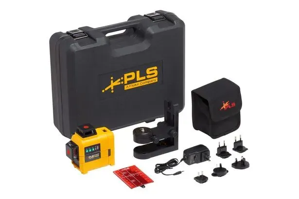 Fluke LINE PLS 3X360R KIT Pls 3x360r Kit,3 X 360 Red Line Laser Level, Case And Bracket