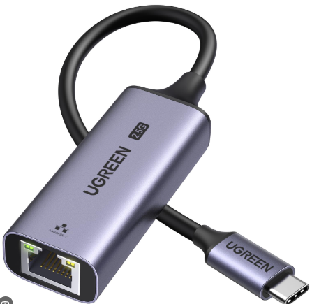 UGREEN USB C to Ethernet Adapter 2.5G RJ45 to Thunderbolt 3 Gigabit Network LAN Converter