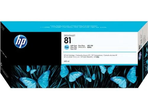 Genuine Malaysia HP Warranty - HP 81 Cyan Dye Printhead and Cleaner