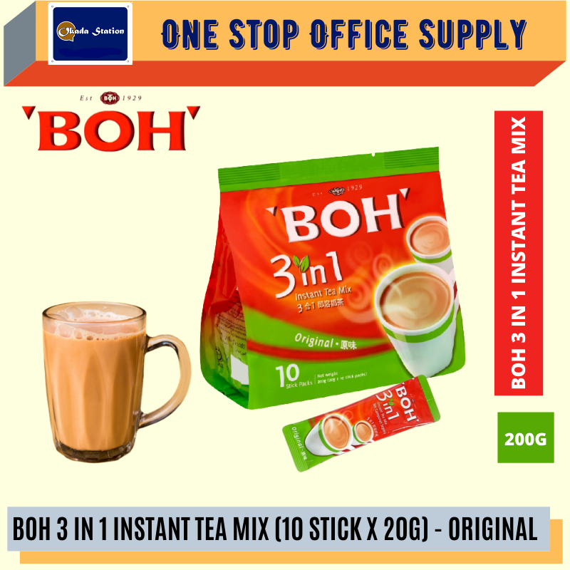 BOH 3 IN 1 INSTANT TEA MIX (20G X 10 SACHETS) -ORIGINAL /BOH /Instant Tea Mix /BOH Tea /Boh 3 In 1 Instant Tea