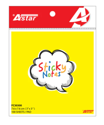 ASTAR STICKY NOTES 3 X 3