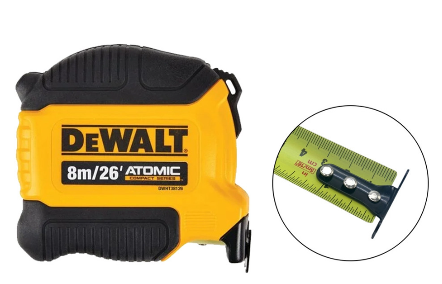 DEWALT ATOMIC DWHT38126S ( DWHT38126 ) MEASURING TAPE, 8 METER