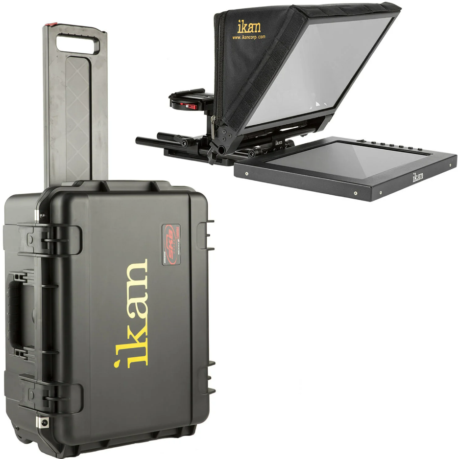 *ikan PT1200 Teleprompter Travel Kit with Rolling Hard Case