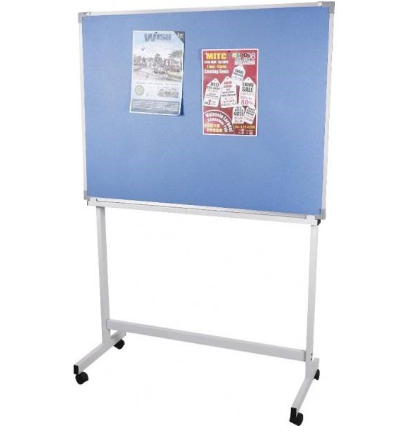 Foam Notice Board With Aluminium Frame 4 X 6ft (120CM X 180CM (HXW) with roller stand