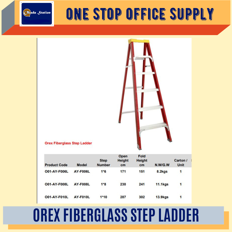 OREX FIBERGLASS STEP LADDER