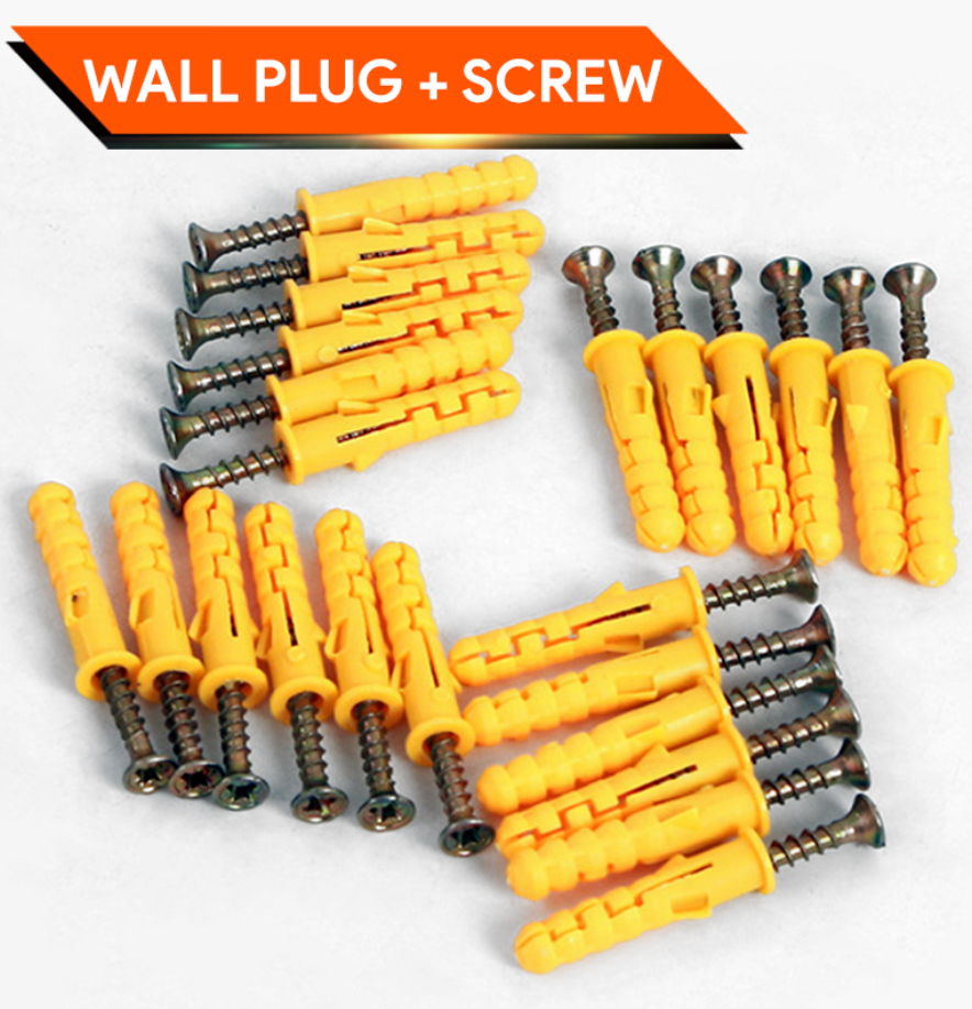RANDOM YELLOW WALL PLUG + SCREW (RANDOM)