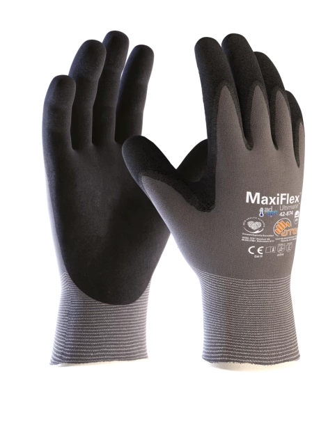 MaxiFlex Safety Glove Original Ultimate with AD-APT- breathable gloves electrician precision handling palm Electrical Maxi Flex