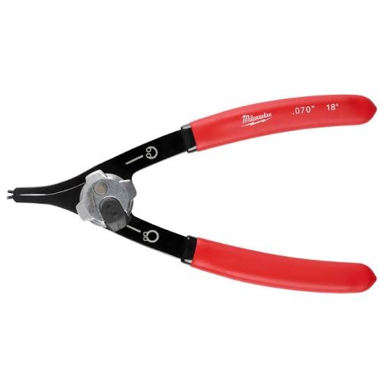 Milwaukee 0.07" Convertible Snap Ring Pliers - 18 Degree 48-22-6536