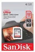 SANDISK SD ULTRA 80MB/S 32GB