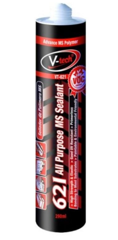 V-TECH VT-621 (290ML) ALL PURPOSE MS SEALANT MEDIUM MODULUS ELASTOMERIC HYBRID SEALANT