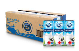 Dutch Lady Full Cream Milk 24 Tetra x 200ml