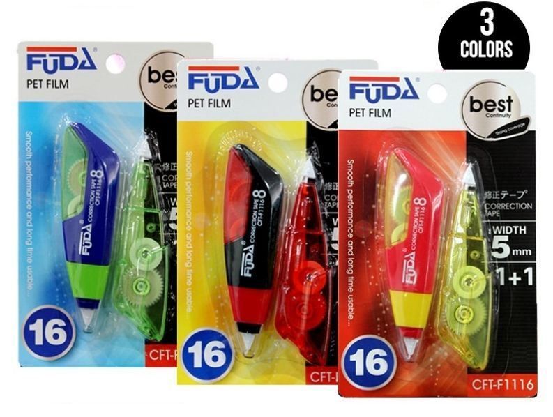 FUDA CFT-F1116 CORRECTION TAPE 12CARD/BOX
