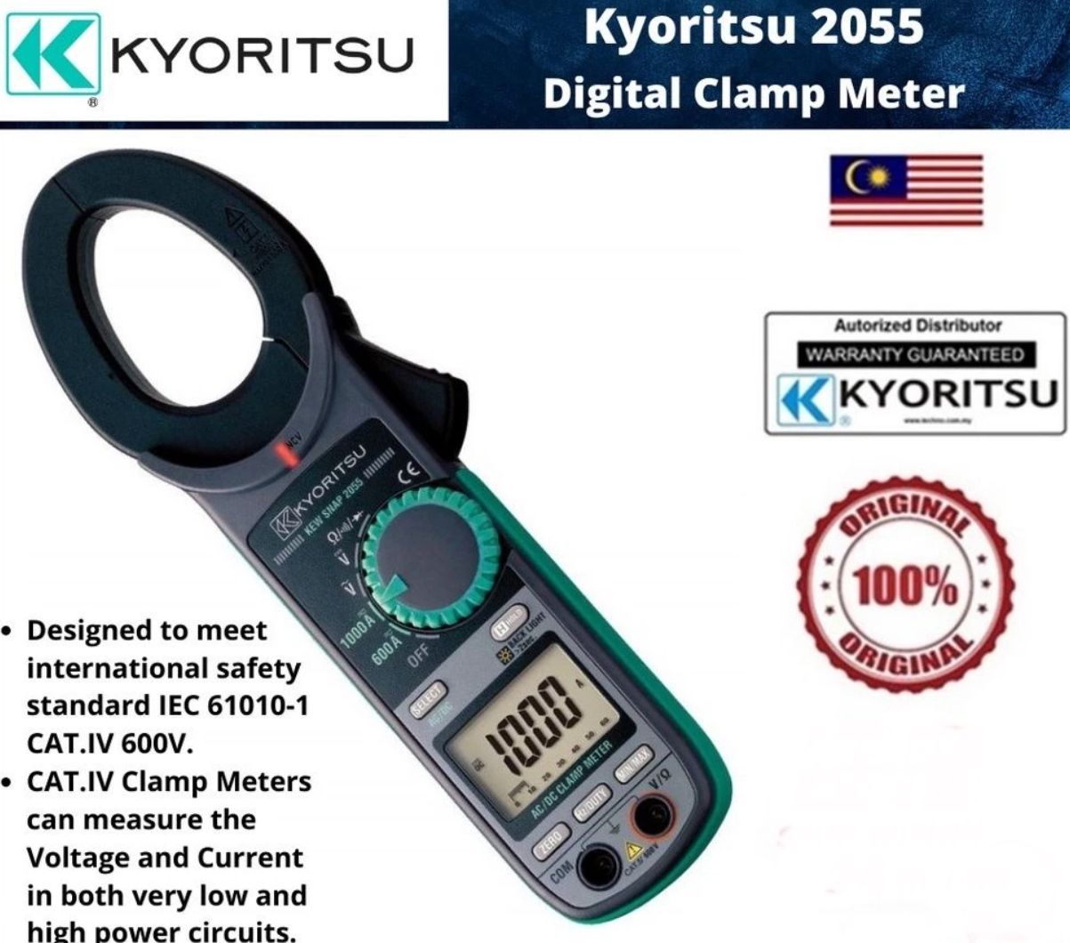 KYORITSU 2055 Digital Clamp Meter