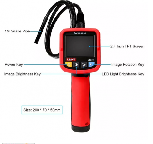 UNI-T UT665 BORESCOPE 10MM 640 X 480 PIXEL