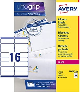 LABELS (99.06 X 33.87MM) AVERY L7162