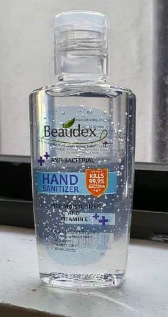Hand sanitizer 50ml (Beaudex) with moisturizer and vitamin E