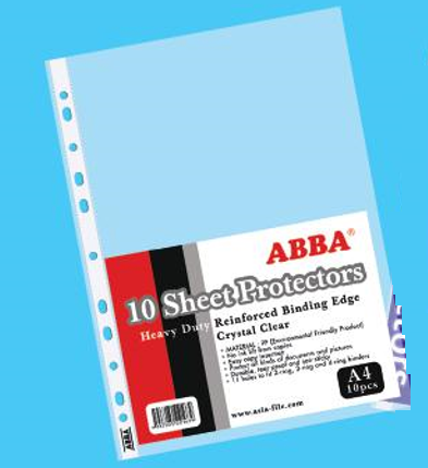 DOCUMENT CLEAR HOLDER SHEET PROTECTOR 10's