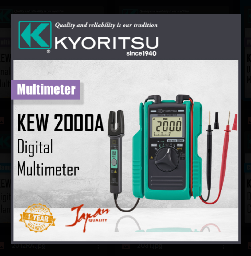 KYORITSU 2000A DIGITAL MULTIMETER WITH