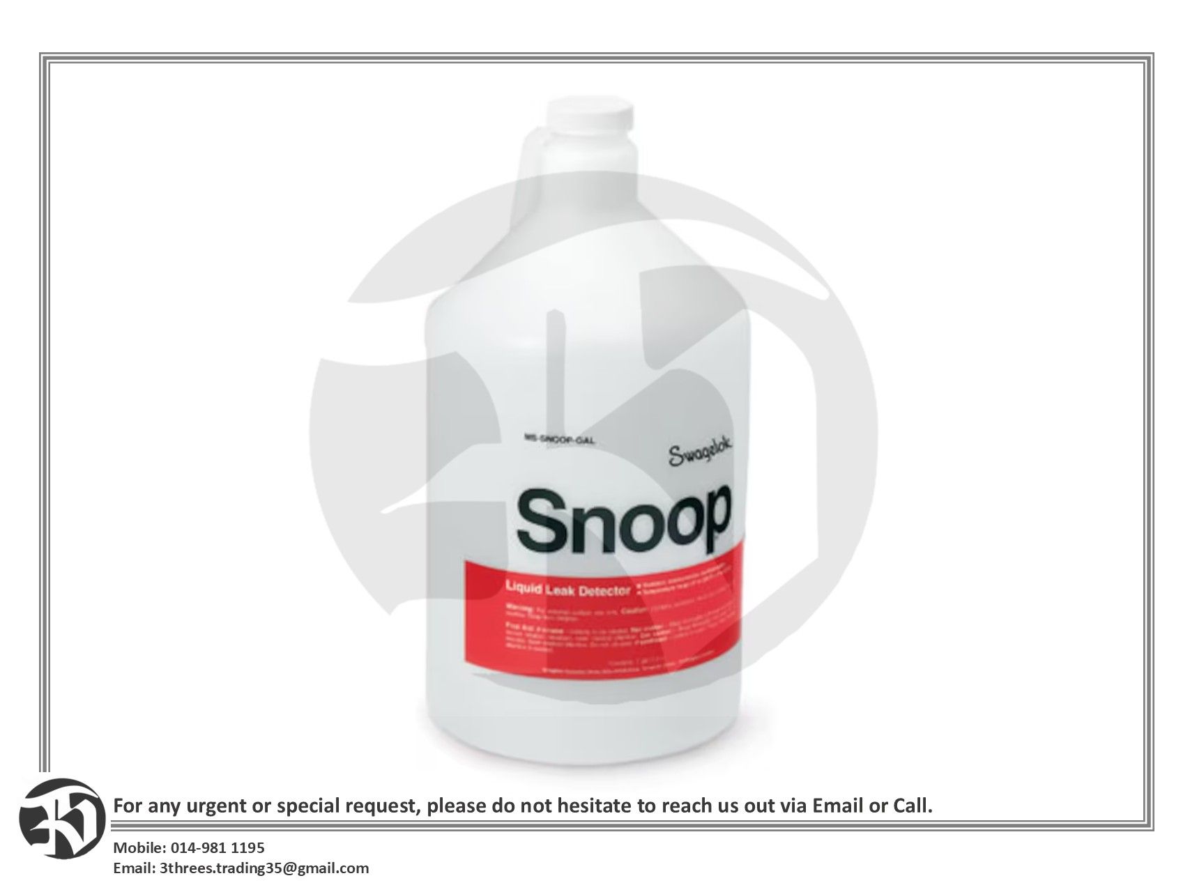 Swagelok Snoop Liquid Leak Detector 1 gal (3.8L)