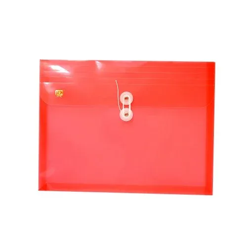Deli A4 File Bag With String Red 5512